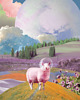 plakaty Plakat "Space Sheep" (kolaż) 7