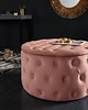 pufy do siedzenia Pufa puf ze schowkiem Barock Chesterfield aksamitna antyczy róż 75cm 1