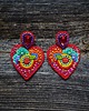 kolczyki soutache Kolekcja Frida - kolczyki kolorowe serca 4