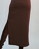 spódnice maxi Brązowa Asymetryczna spódnica z wiązaniem 4