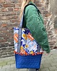 torby na ramię Torba w kwiaty z pomponikami 1