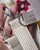 torby na ramię Torba z kominem patchwork no waste w kwiaty z zaczepami do wózka dziecięcego 4