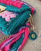 torby na ramię Torebka handmade + brelok z gliny polimerowej Kwiatowe Fantazje 1