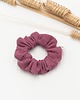 gumki do włosów Scrunchie/frotka dzianina ciemny róż 1