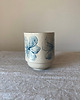 kubki Lekki  Ceramiczny Kubek, Kobaltowy Kwiatowy Wzór, Retro 4