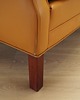 sofy i szezlongi Sofa skórzana pomarańczowa, duński design, lata 70, produkcja: Dania 8