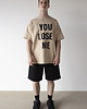 t-shirty męskie T-Shirt Oversize FLOW Beige (z nadrukiem) 1