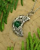 wisiory Wisiorek księżyc onyks zielony wire wrapping 2