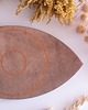Ozdoby na ścianę Oko natural dąb z miedzianą kreską 2