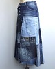 spódnice maxi Patchworkowa spódnica jeans r.44 6