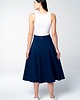 spódnice midi Spódnica Deep Blue rozkloszowana granatowa z dresówki 5