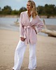 sukienki midi damskie Kimono Lotus - wiskoza  brudny róż 1
