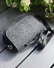 torebki mini Mała klasyczna torebka listonoszka filcowa z klapką - grafitowa 5
