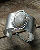 bransoletki wire wrapping Koral fossil    - BRANSOLETA MANKIET - CUFF 7