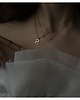 złote naszyjniki Naszyjnik Singapore z dużą literą z różowego złota 5
