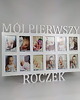 ramki na zdjęcia Ramka na zdjęcia z napisem MÓJ PIERWSZY ROCZEK 12 zdjęć  10x15 2