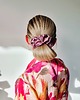 gumki do włosów Gumka jedwabna, scrunchie, frotka brudny róż MAXI 3