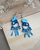 kolczyki soutache Kolczyki sutasz granatowo-niebieskie 1