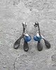 kolczyki wire wrapping Kianit   - sztyfty 2