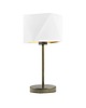 lampy stołowe Chromowana lampka nocna w stylu glamour z abażurem WUHU GOLD 5