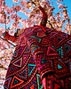 sukienki maxi damskie Kolorowa sukienka origami - zuzu 5
