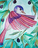 plakaty Pink bird ilustracja drukowana 3
