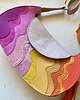torby na ramię Skórzana kolorowa torebka handmade w fale z upcyklingu 2