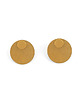 kolczyki srebrne Złote piny ze srebrnymi podkładkami 2
