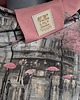 bluza z kapturem damska Bluza Auri Lili Guna Paryż różowe parasolki oversize M/38 unikat 7