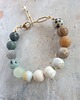 bransoletki z kamieni naturalnych Bransoletka FANABERIA KULKI labradoryt, howlit, jaspis, amazonit. akwamaryn 4