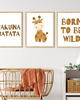 grafiki i ilustracje ZESTAW PLAKATÓW dla dziecka safari 6