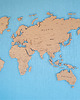 Ozdoby na ścianę Korkowa mapa świata 2