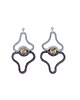 kolczyki soutache Blac & White Kolczyki TIKI z zawieszką PULELEHUA 3