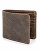 portfele męskie Mały Portfel Slim Wallet na Karty Zamszowy Brąz BW38 3