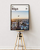 plakaty Minimalistyczny plakat Ryga Łotwa 1