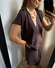 t-shirt damskie T-shirt Chillout choclate v neck 2