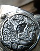 bransoletki wire wrapping Surowy ametyst - ring  -  bransoleta mankiet CUFF 2