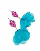 kolczyki soutache Kolczyki Sutasz Little One Kwiaty Tropikalne 2