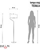 lampy podłogowe Miedziano-czarna lampa stojąca do salonu z miedzianym kloszem TESALLIA MIRROR 1