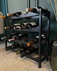 organizery Metalowy stojak na wino Ribera 24 1
