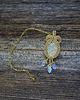 wisiory Złoty wisiorek soutache 2