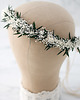 Ślubne ozdoby do włosów Delikatny wianek z naturalnej gipsówki 1