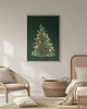 plakaty Plakat Swiąteczny na ścianę A3 Minimalistyczny Plakat nowoczesny Choinka 1