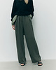 spodnie materiałowe damskie Spodnie Wonder olive tencel 2