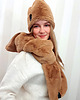szale damskie SZAL CHAPOOSIE SoftFur CARAMEL 1