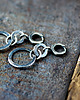 kolczyki wire wrapping Małe oksydowane kolczyki koła 2