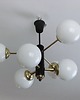 lampy wiszące Modernistyczny żyrandol, lata 70 7