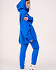 bluza z kapturem damska Hoodie Oversize Blue 7