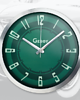 zegary Zegar ścienny zielony designerski cichy metalowy 9