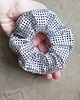 bransoletki skórzane SCRUNCHIE srebrna skóra 2